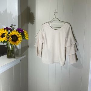 Skies Are Blue Ruffle Top